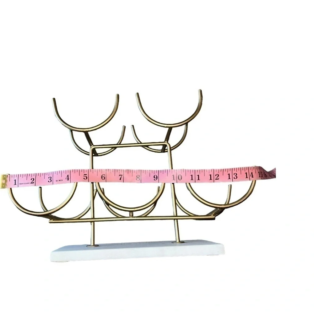Gold Marble Terrazzo Wine Rack